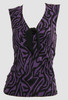 Front - V zebra purple classic top pin up