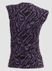 Back - V zebra purple classic top pin up