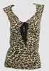 Front - V leopard brown classic top pin up