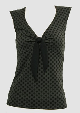 Front - V dot L grey classic top pin up