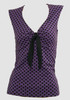 Front - V dot l purple classic top pin up