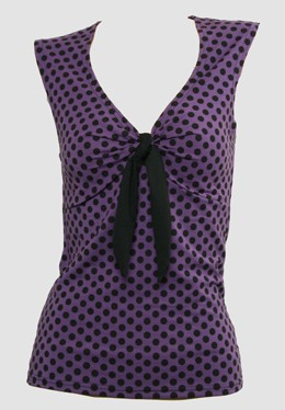 Front - V dot l purple classic top pin up