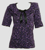 Front - Leopard purple classic top pin up