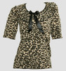Front - Leopard brown classic top pin up