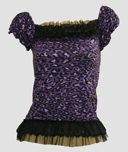 Front - L leopard purple classic top pin up