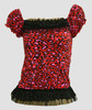 Front - L leopard red classic top pin up