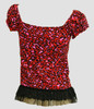 Back - L leopard red classic top pin up
