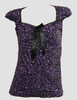 Front - B leopard purple classic top pin up