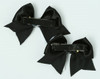 Skull black / white-black cute baby hair clips pair