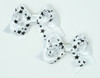 Star white-black cute baby hair clips pair