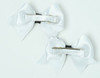 Star white / D pink-ehite cute baby hair clips pair