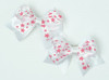 Star white-pink cute baby hair clips pair