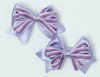 StripePurple cute baby hair clips pair