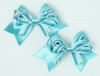Stripe blue cute baby hair clips pair