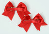 Stripe red-yellow cute baby hair clips pair