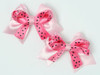 Dot L pink / D pink-black cute baby hair clips pair