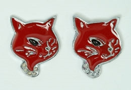D cat red cute stud
