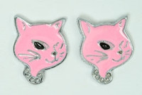 D cat pink cute stud