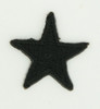 S star black small patch