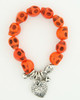 Skull orange skull bracelet
