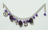 Skull full purple skull bracelet