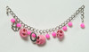 Skull full pink skull bracelet