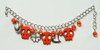 Skull empty orange skull bracelet
