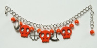 Skull empty orange skull bracelet