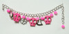 Skull empty pink skull bracelet
