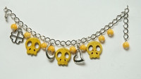 Skull empty yellow skull bracelet