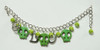 Skull empty green skull bracelet