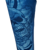 S blue jeans skull spandex legging