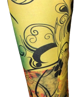 S yellow butterfly spandex legging