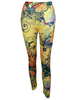 S yellow butterfly spandex legging