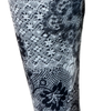 S gray flower spandex legging