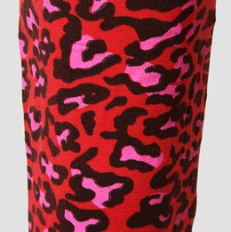 F leopard red fashion legging