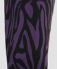 F zebra purple fashion legging