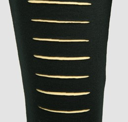 F broken black fashion legging