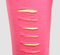 F broken pink fashion legging