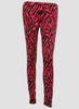 F zebra pink fashion legging