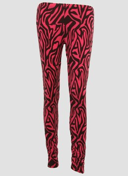 F zebra pink fashion legging
