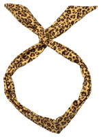 P leopard brown pin up head band