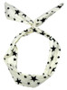 P star white pin up head band P star white pin up head band
