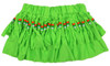 Mini skirt with beads green neon