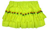 Mini skirt with beads yellow neon