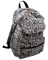 Marine white mix rucksack