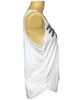 Angle 270° - Indian feathers around the neck white lady tank top