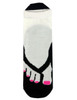 Slippers socks pink black