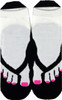 Slippers socks pink black