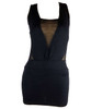 Front - Sexy dress cross black